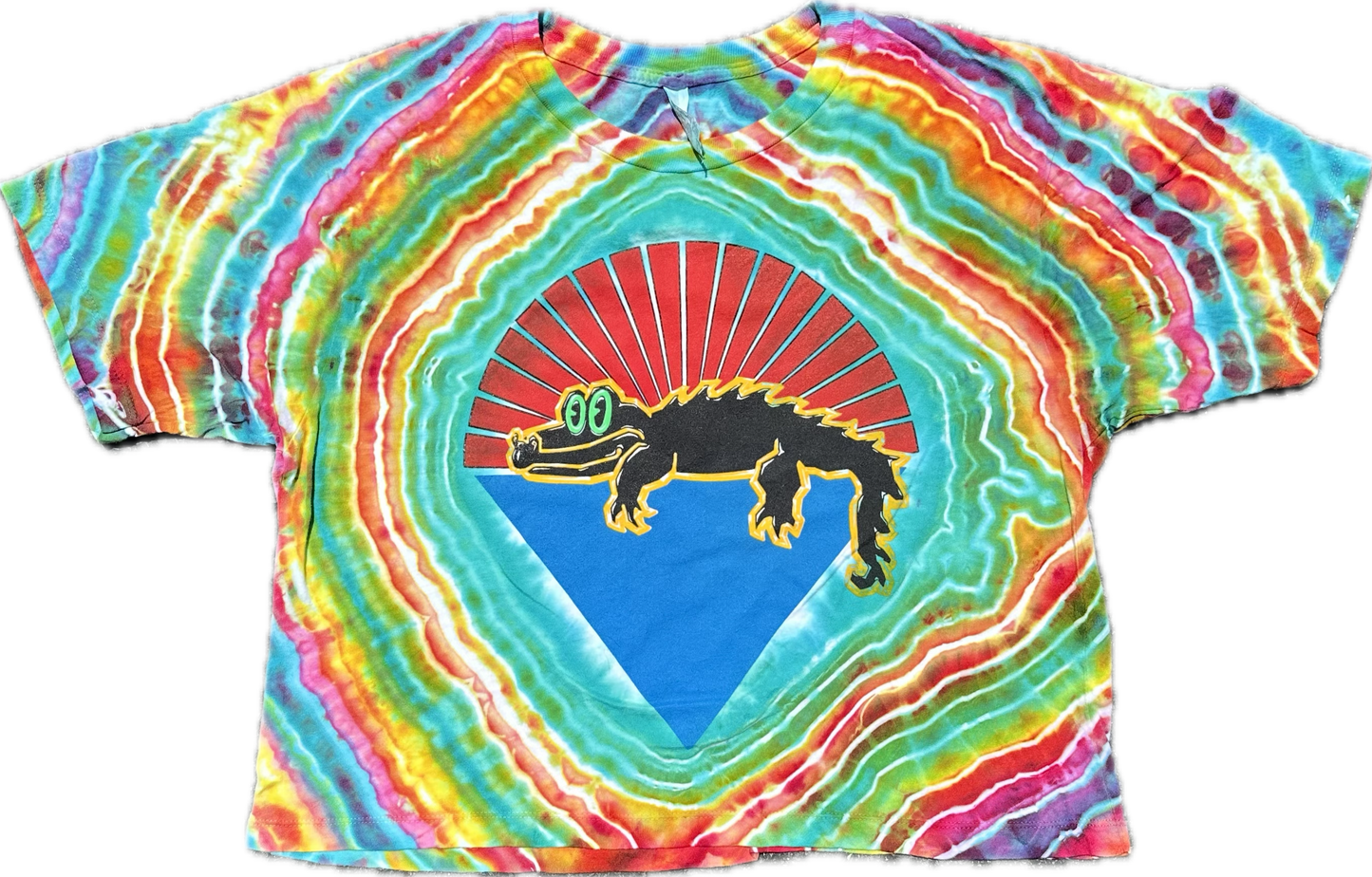 Gator Under The Stars King Gizzard CROP TOP Tie Dye ::Medium::