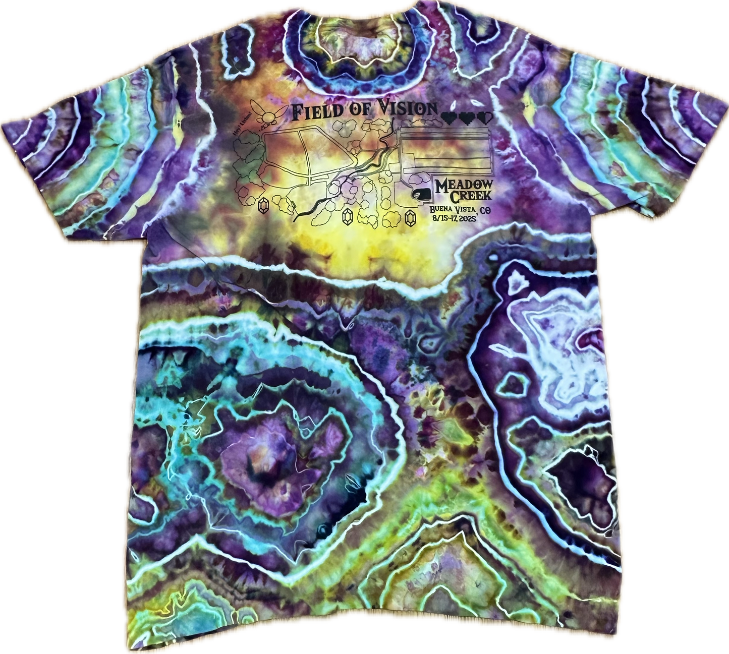 ::LARGE:: Zelda King Gizzard Field Of Vision Tie-Dye T-shirt