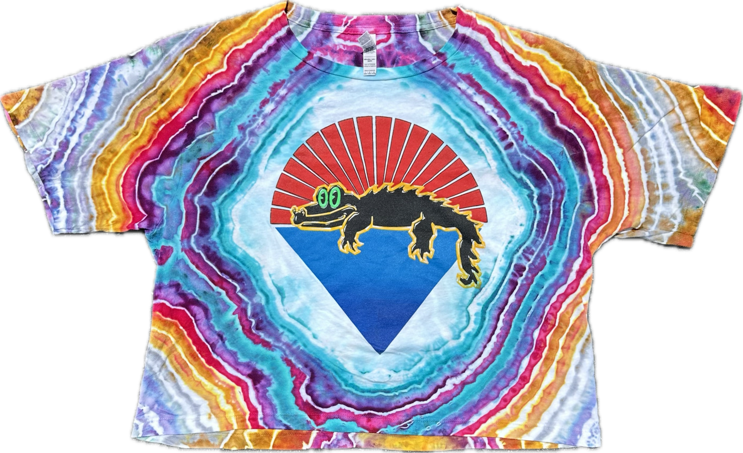 Gator Under The Stars King Gizzard CROP TOP Tie Dye ::Large::