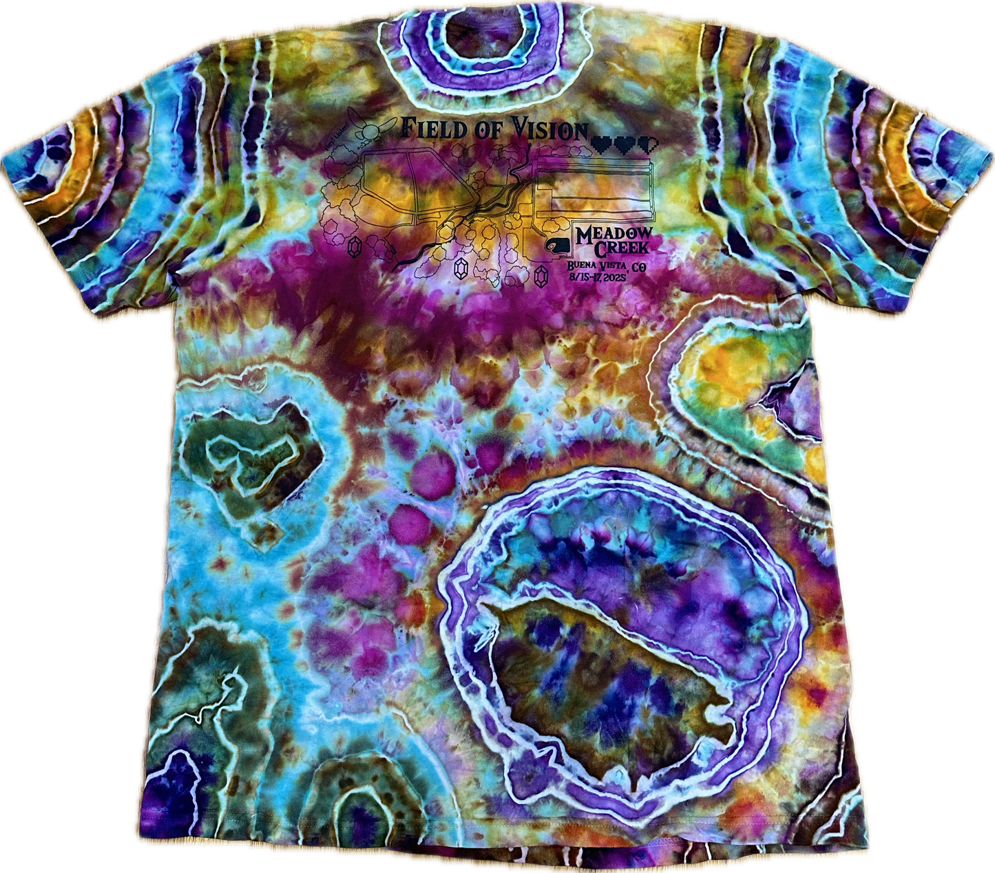 ::XL:: Zelda King Gizzard Field Of Vision Tie-Dye T-shirt