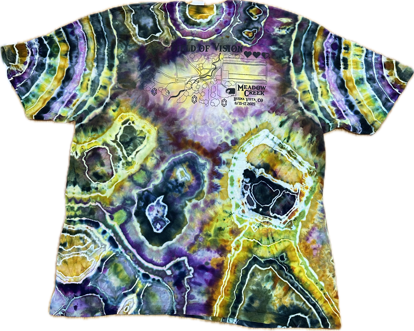 :: 2XL:: Zelda King Gizzard Field Of Vision Tie-Dye T-shirt