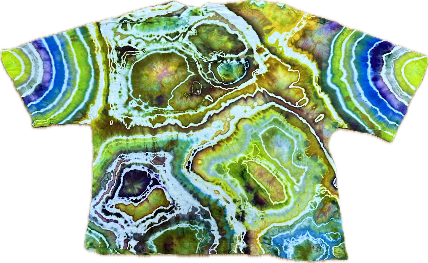 ::LARGE:: King Gizzard Nonagon Infinity Tie-Dye Crop Top