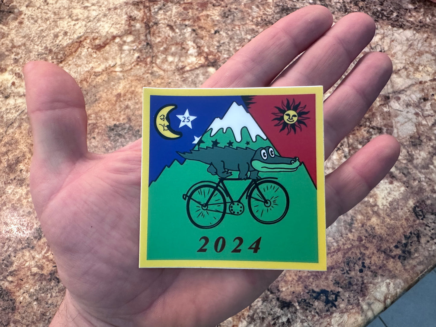 King Gizzard Gator Bicycle Day Vinyl Sticker
