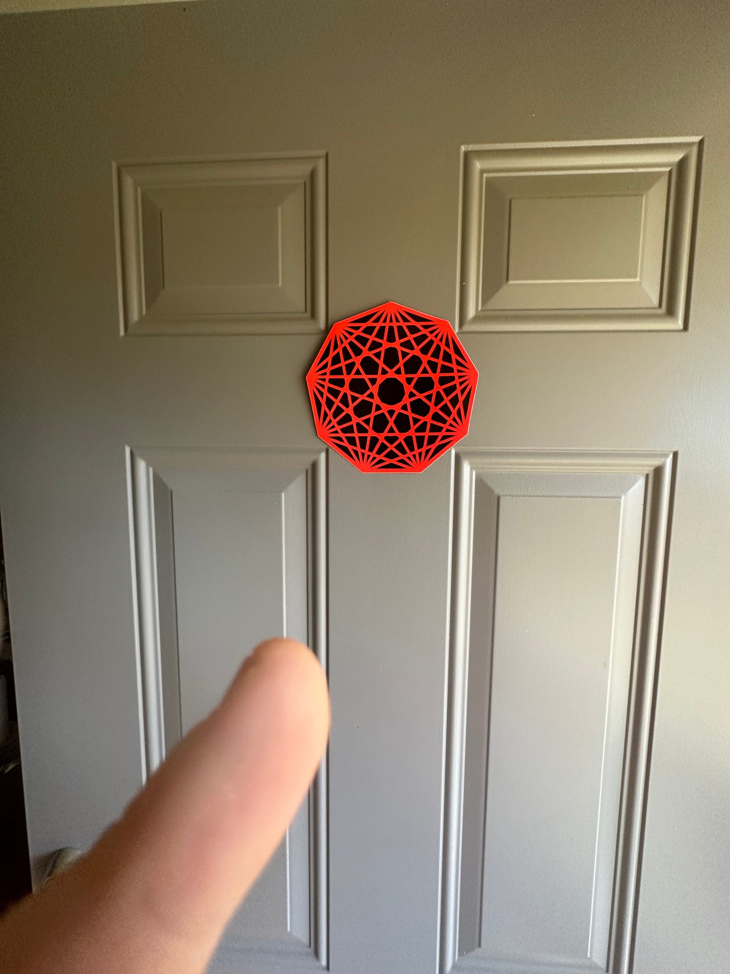 7 inch Nonagon Infinity King Gizz Vinyl Sticker