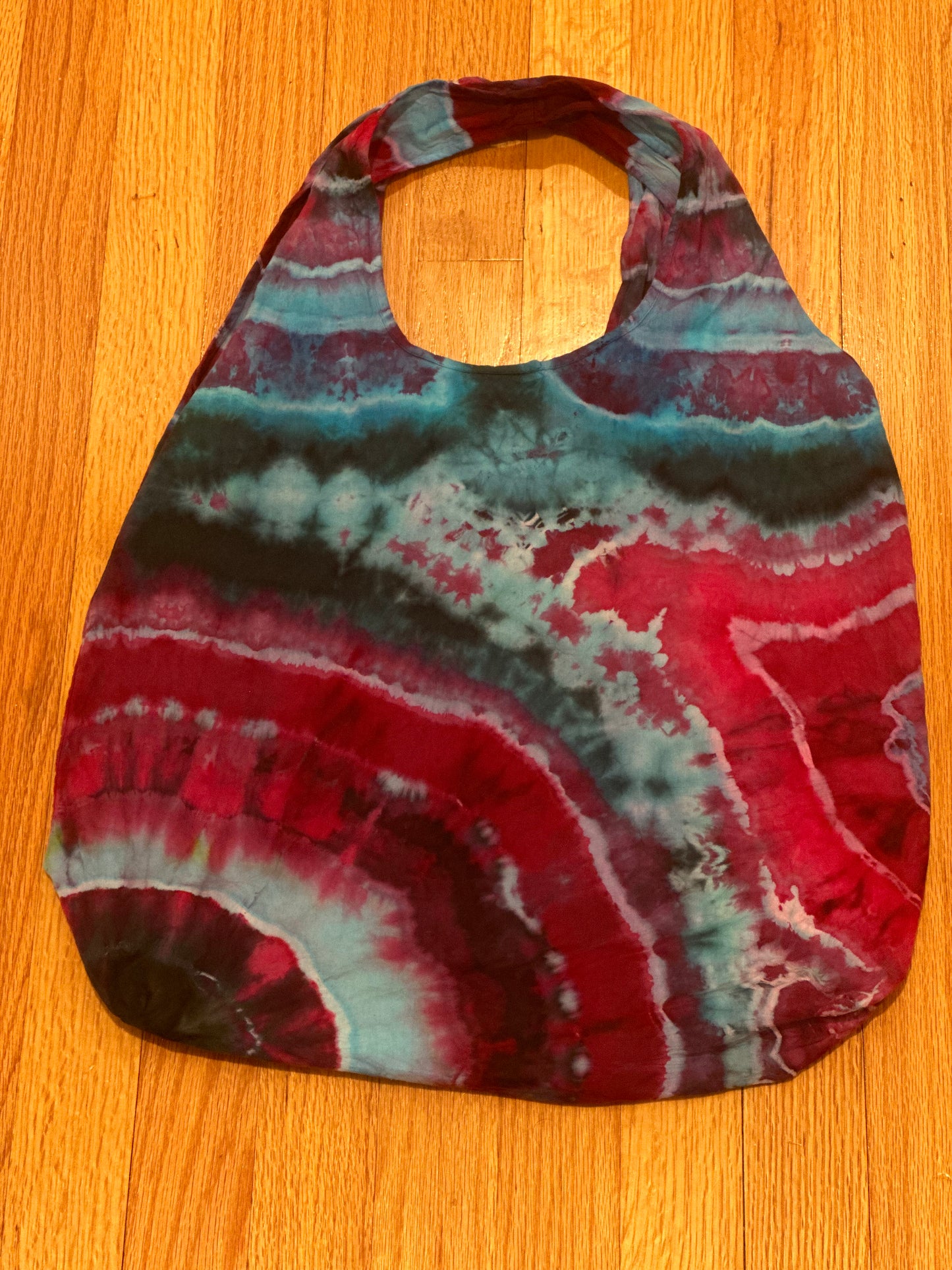Geode Ice Tie Dye Stuffable Tote Bag