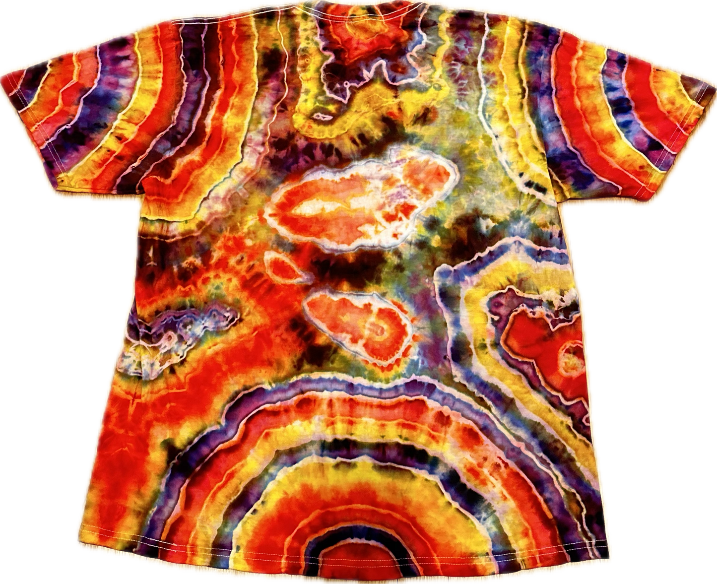 ::EXTRA LARGE:: Nonagon Gator Stealie Geode Ice Tie Dye