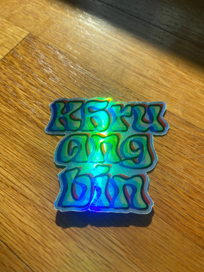 Khruangbin 3D Holographic Vinyl Sticker
