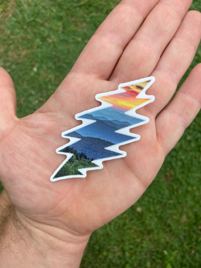 Blue Ridge 13 Point Bolt Vinyl Sticker