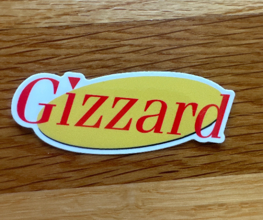 King Gizz Seinfeld Themed Vinyl Sticker