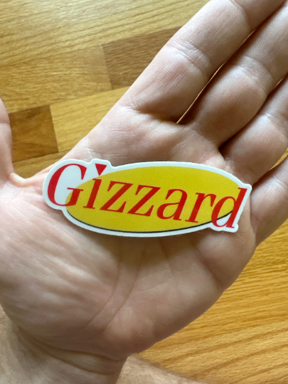 King Gizz Seinfeld Themed Vinyl Sticker