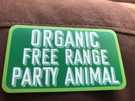 Free Range Party Animal Vinyl Sticker