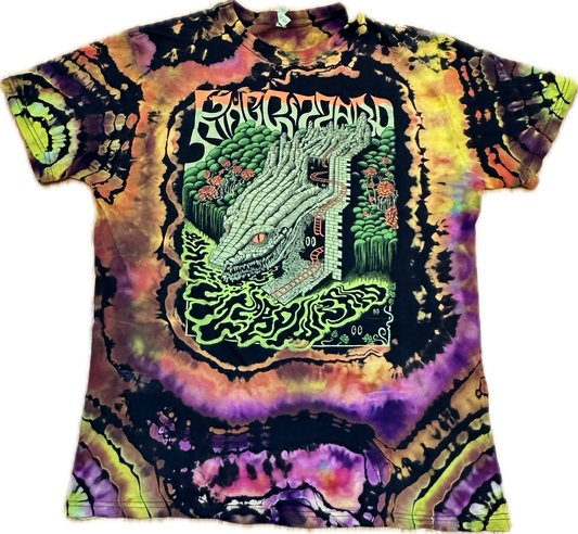 ::LARGE:: King Gizzard Evil River Offical Merch Tie-Dye T-Shirt