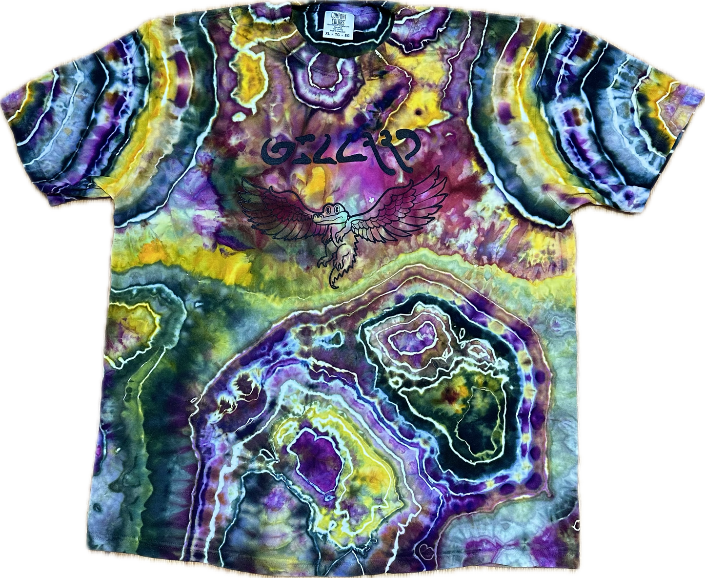 ::XL:: Egypt Winged Gator King Gizzard Tie-Dye T-shirt