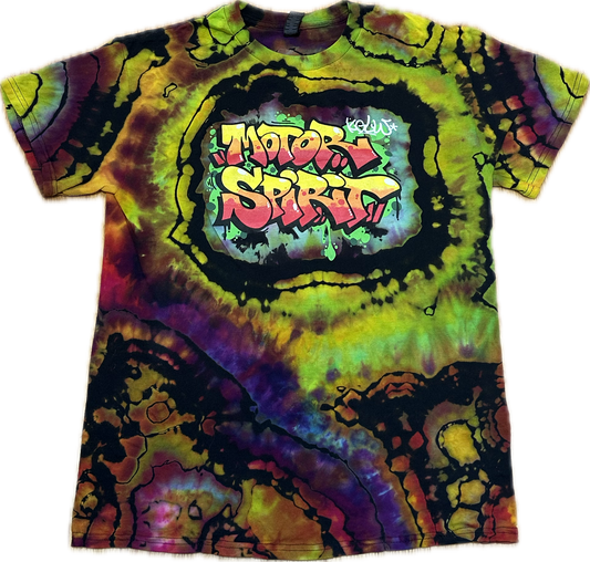 :: MEDIUM:: King Gizzard Motor Spirit Graffiti Tie-Dye T-shirt
