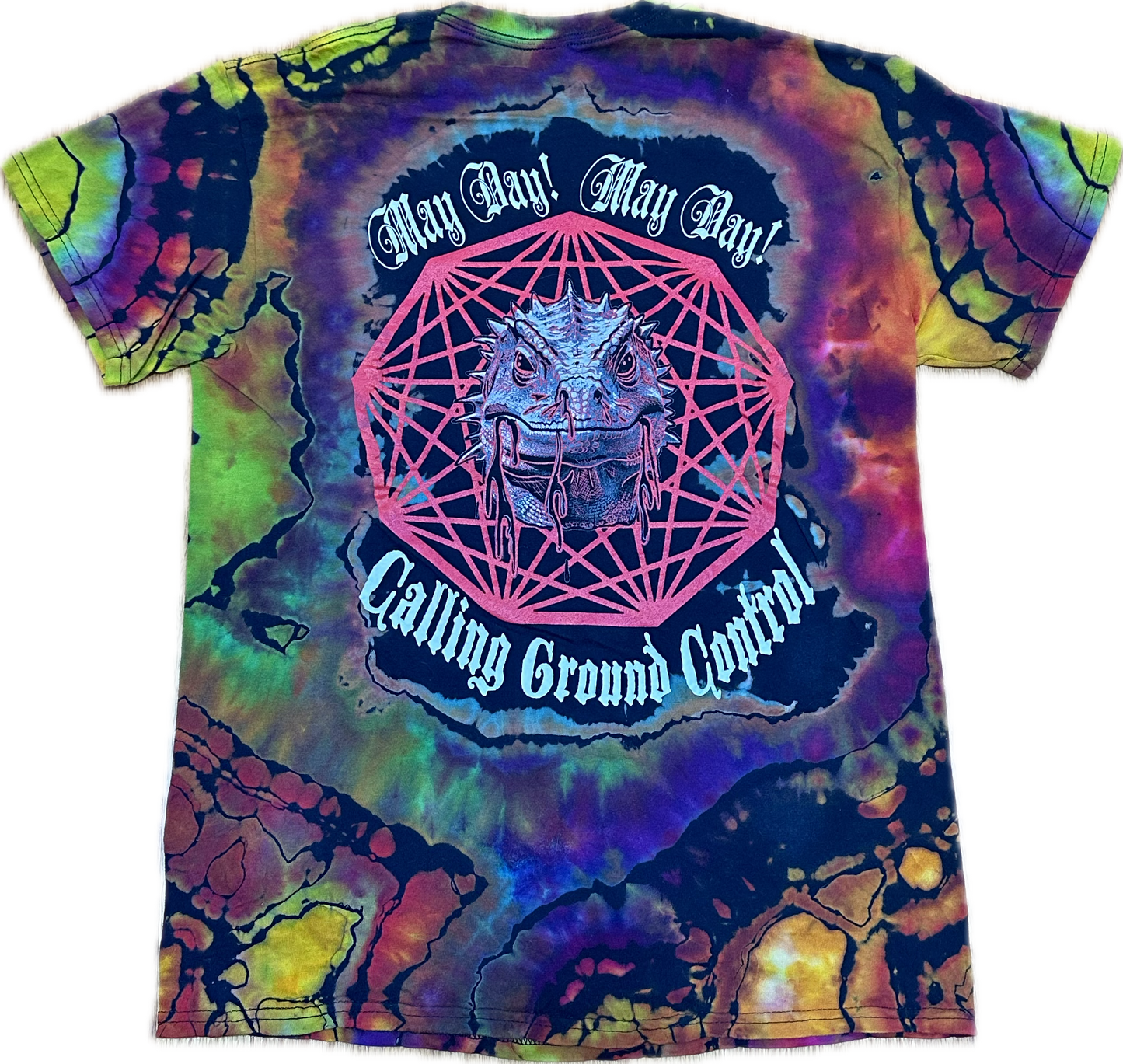 :: MEDIUM:: King Gizzard Motor Spirit Graffiti Tie-Dye T-shirt