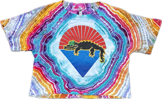 Gator Under The Stars King Gizzard CROP TOP Tie Dye ::Large::