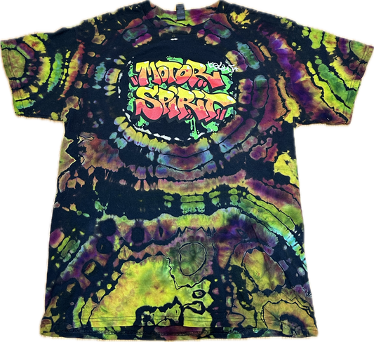 ::LARGE:: King Gizzard Motor Spirit Graffiti Tie-Dye T-shirt