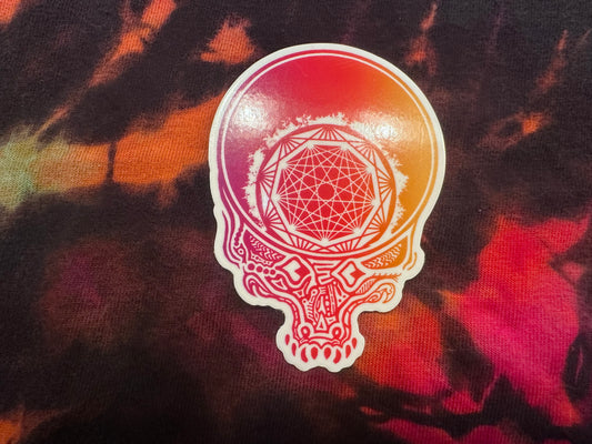 Nonagon Gator Stealie King Gizzard Dead Mashup Vinyl Sticker