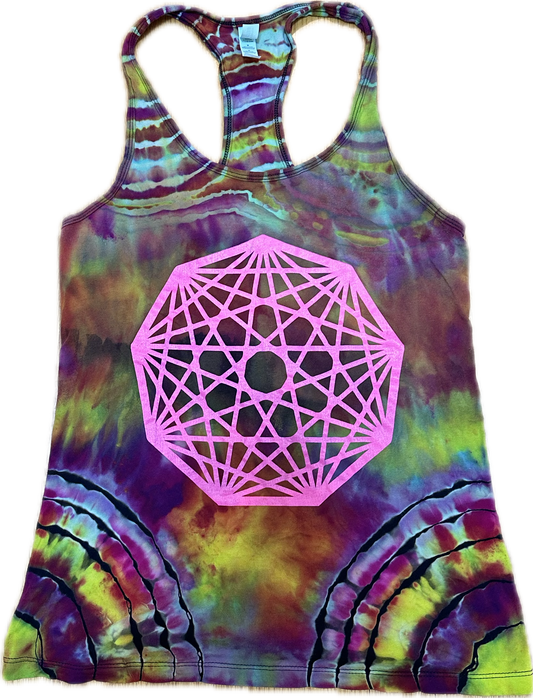 ::MEDIUM:: King Gizzard Nonagon Infinity Tie-Dye Tank Top