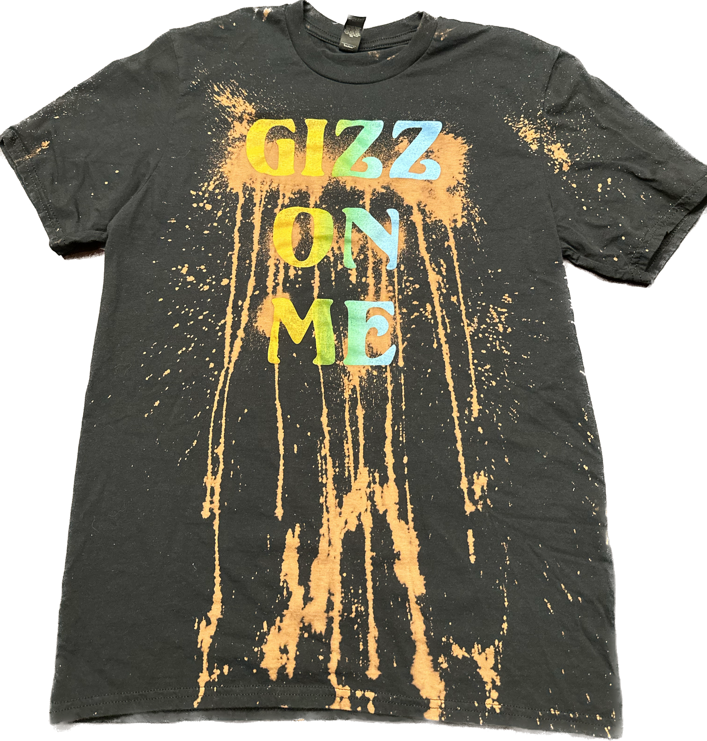 King Gizzard Gizz On Me Acid Wash Bleach Dyed Shirt