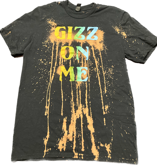 King Gizzard Gizz On Me Acid Wash Bleach Dyed Shirt