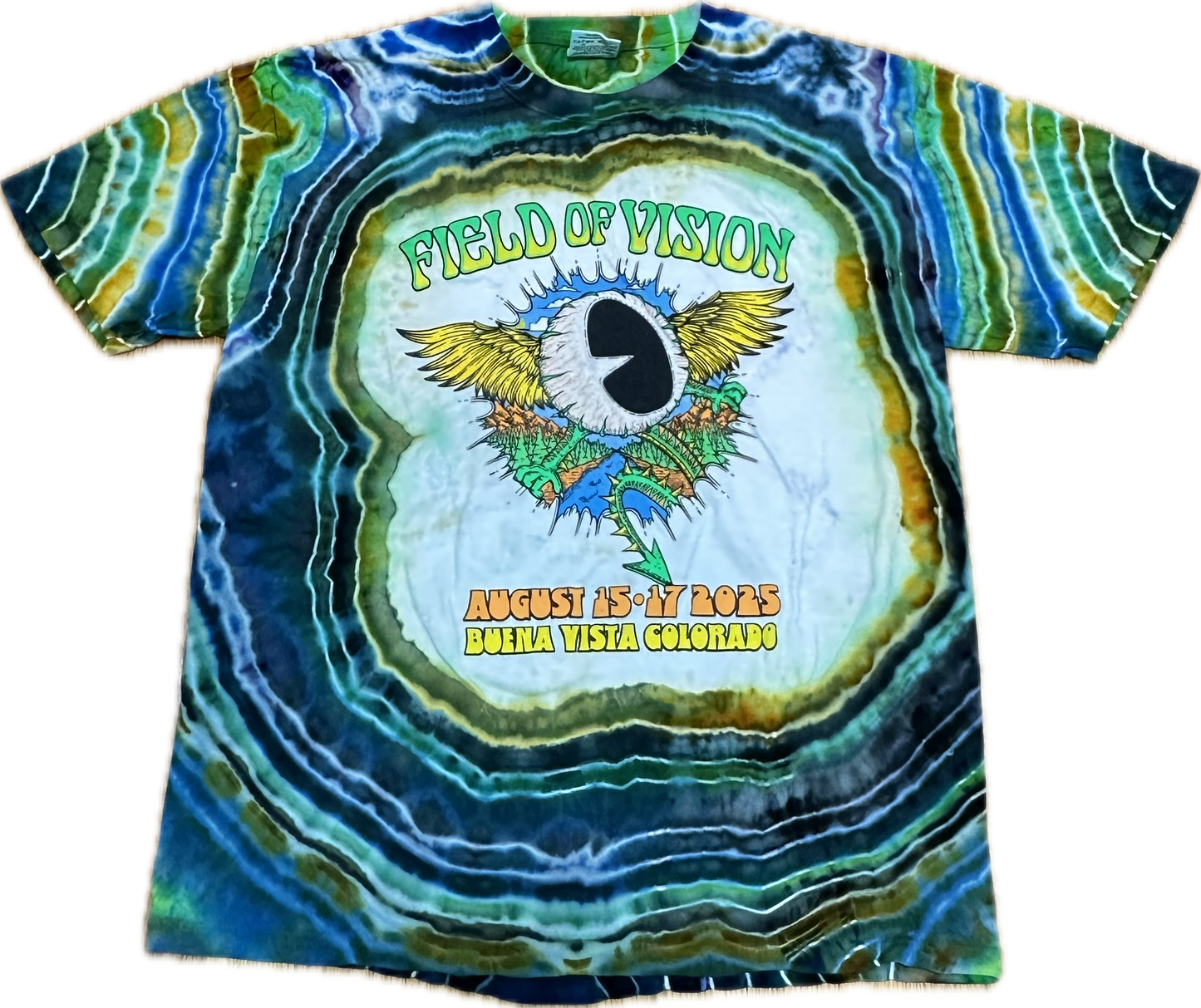 :: LARGE:: King Gizzard Field Of Vision Tie-Dye T-shirt