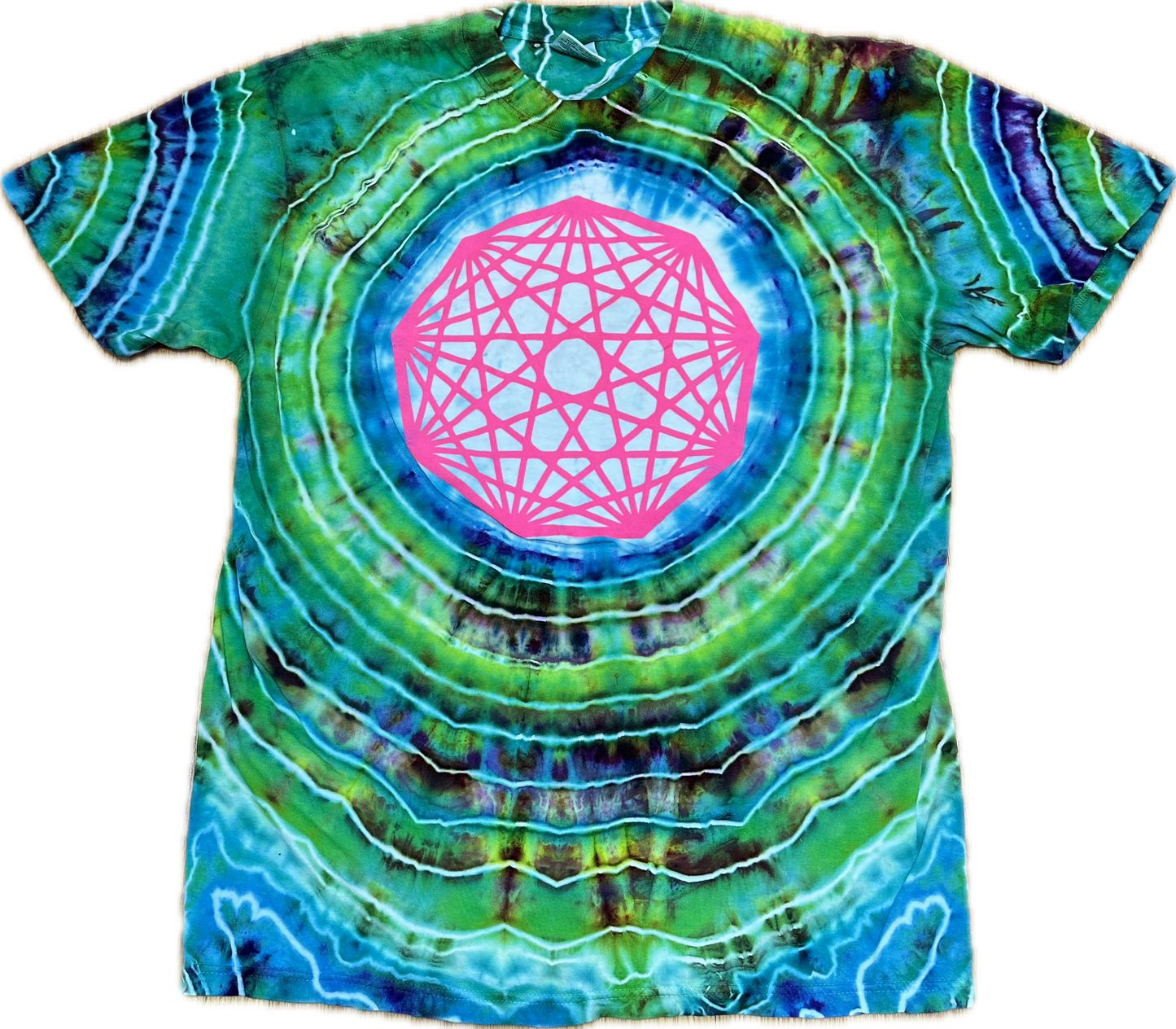 ::LARGE:: King Gizzard Nonagon Infinity Tie-Dye T-shirt