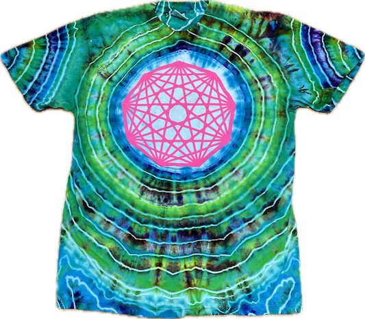 ::LARGE:: King Gizzard Nonagon Infinity Tie-Dye T-shirt