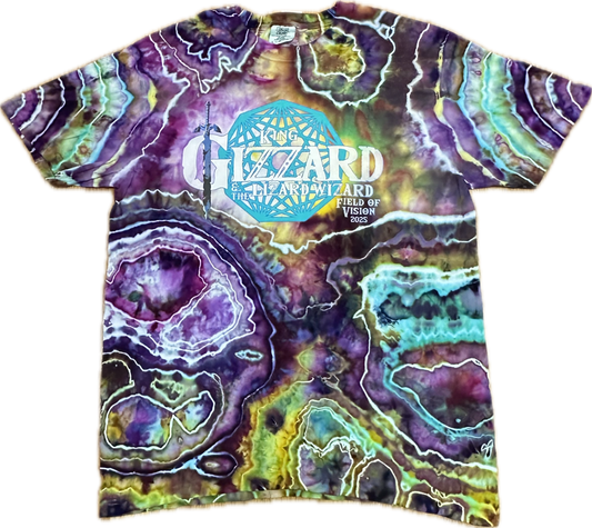 ::LARGE:: Zelda King Gizzard Field Of Vision Tie-Dye T-shirt