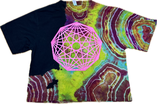 ::MEDIUM:: King Gizzard Nonagon Infinity Tie-Dye Crop Top