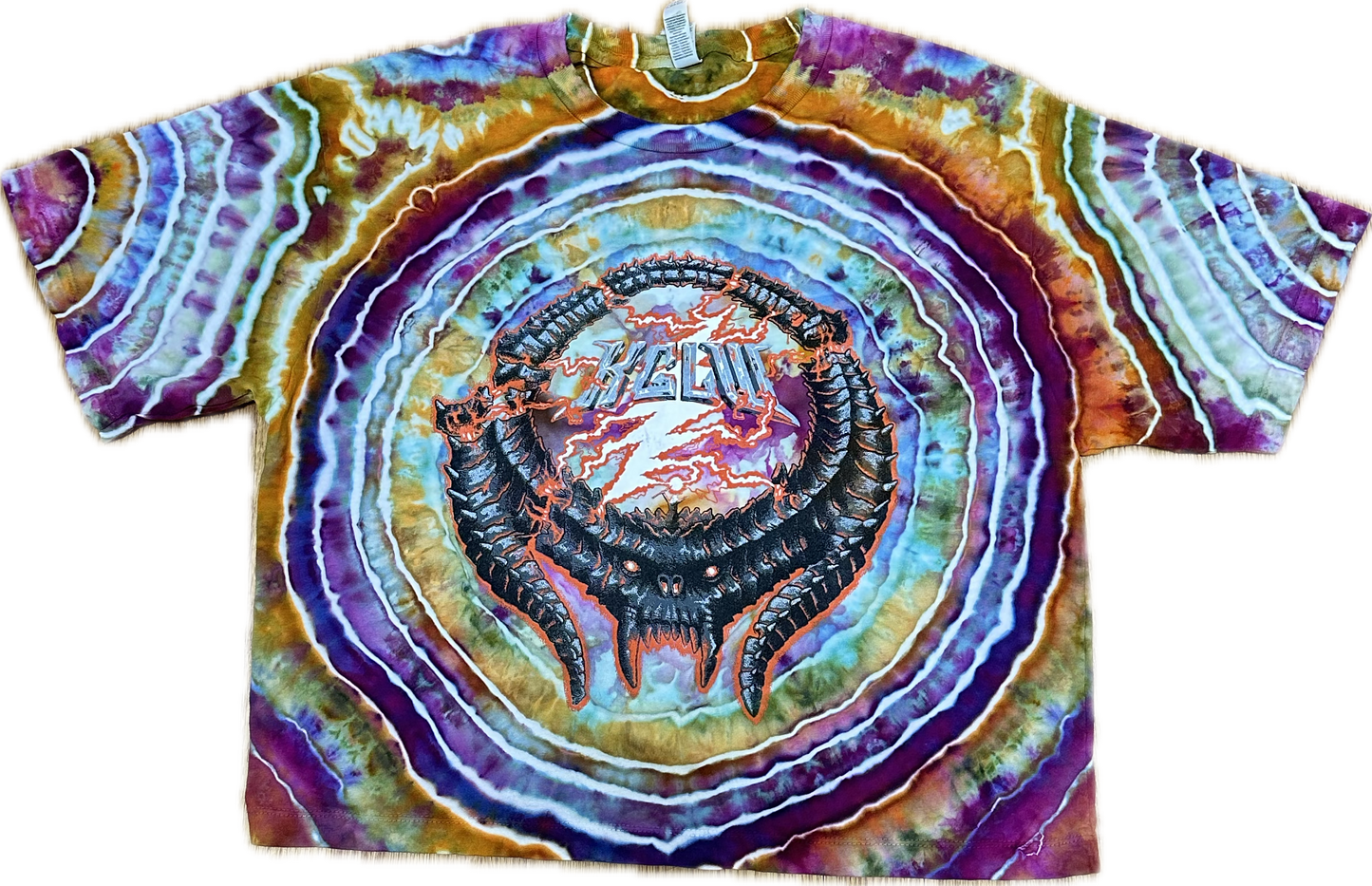 ::LARGE:: Steal Your Balrog King Gizzard Tie-Dye Crop Top