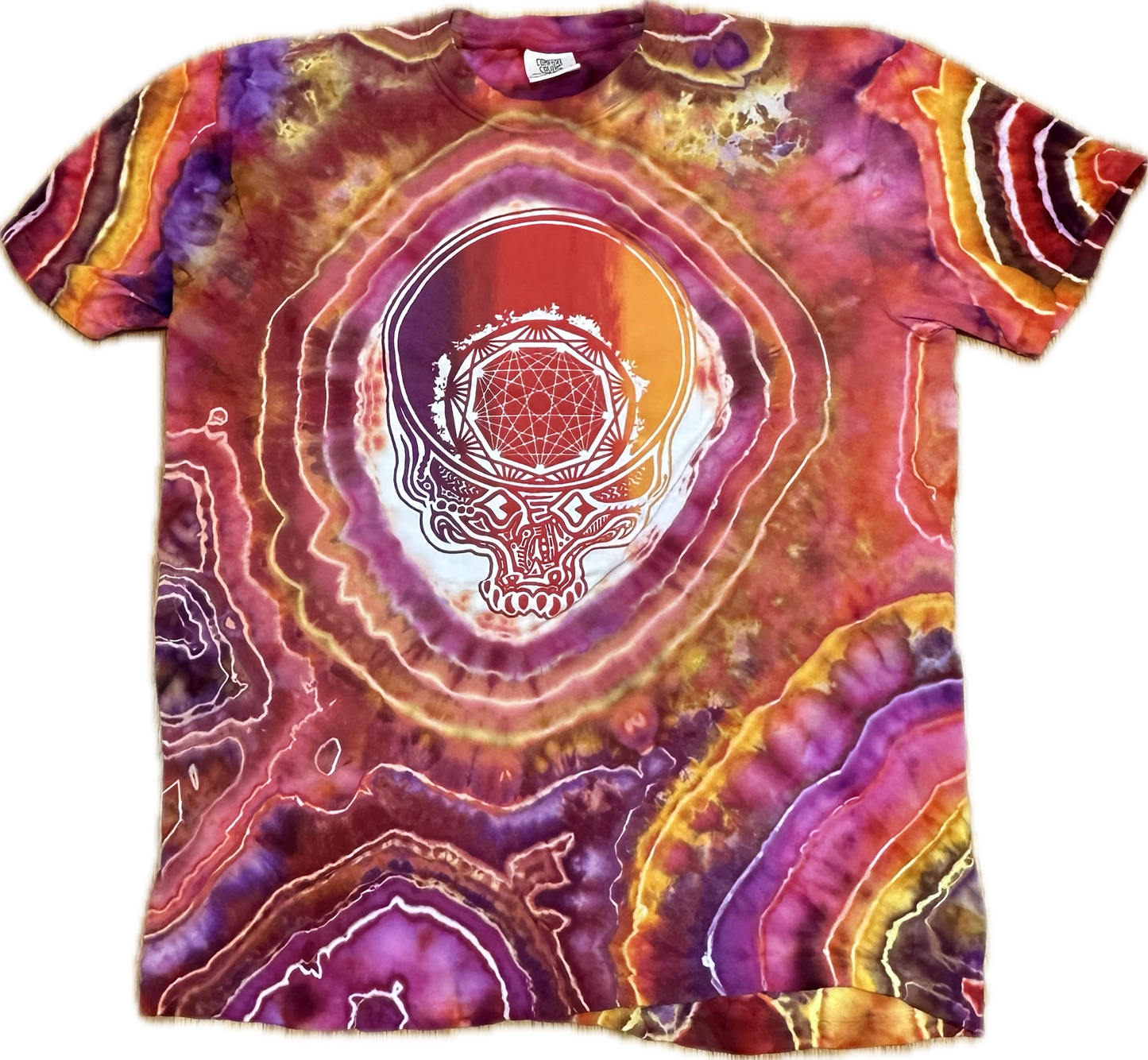 :: LARGE:: Nonagon Stealie Gator King Gizzard Tie-Dye T-Shirt