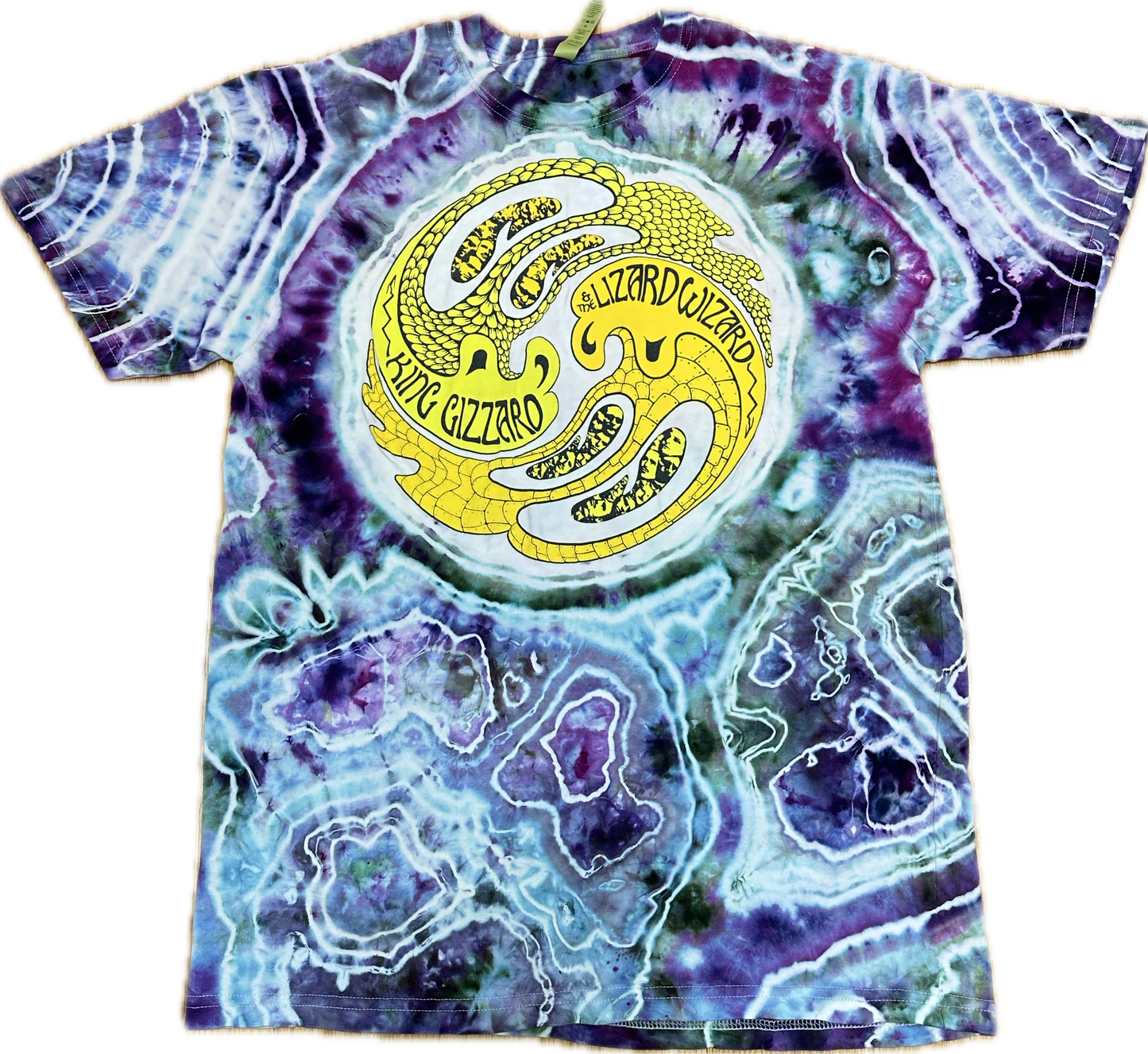 ::LARGE:: King Gizzard Ying Yang Offical Merch Tie-Dye T-Shirt