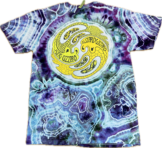::LARGE:: King Gizzard Ying Yang Offical Merch Tie-Dye T-Shirt