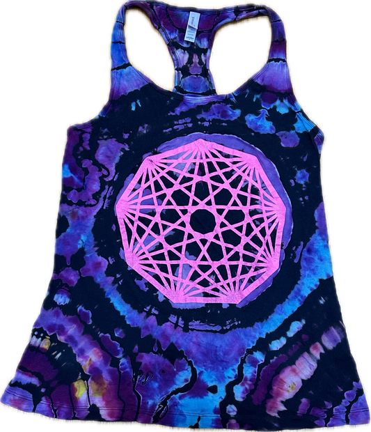 ::LARGE:: King Gizzard Nonagon Infinity Tie-Dye Tank Top