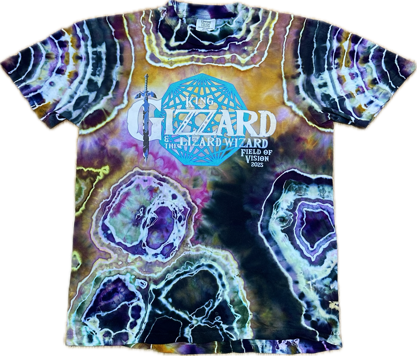 :: MEDIUM:: Zelda King Gizzard Field Of Vision Tie-Dye T-shirt