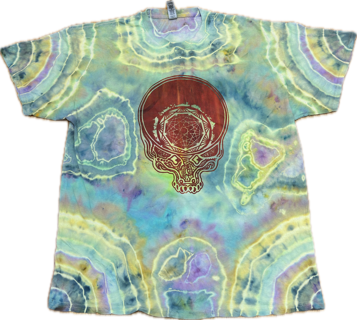 :: XL:: Nonagon Stealie Gator King Gizzard Tie-Dye T-Shirt
