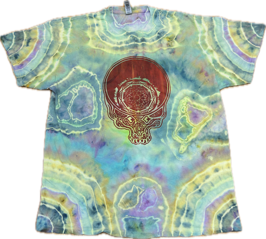 :: XL:: Nonagon Stealie Gator King Gizzard Tie-Dye T-Shirt