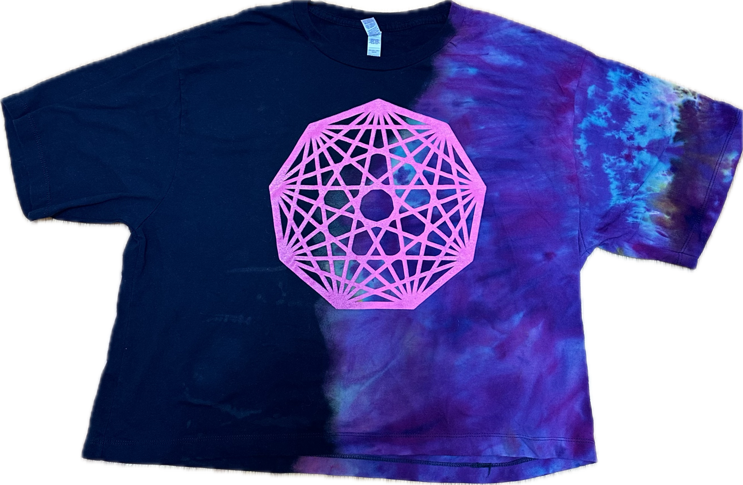 ::XL:: King Gizzard Nonagon Infinity Tie-Dye Crop Top