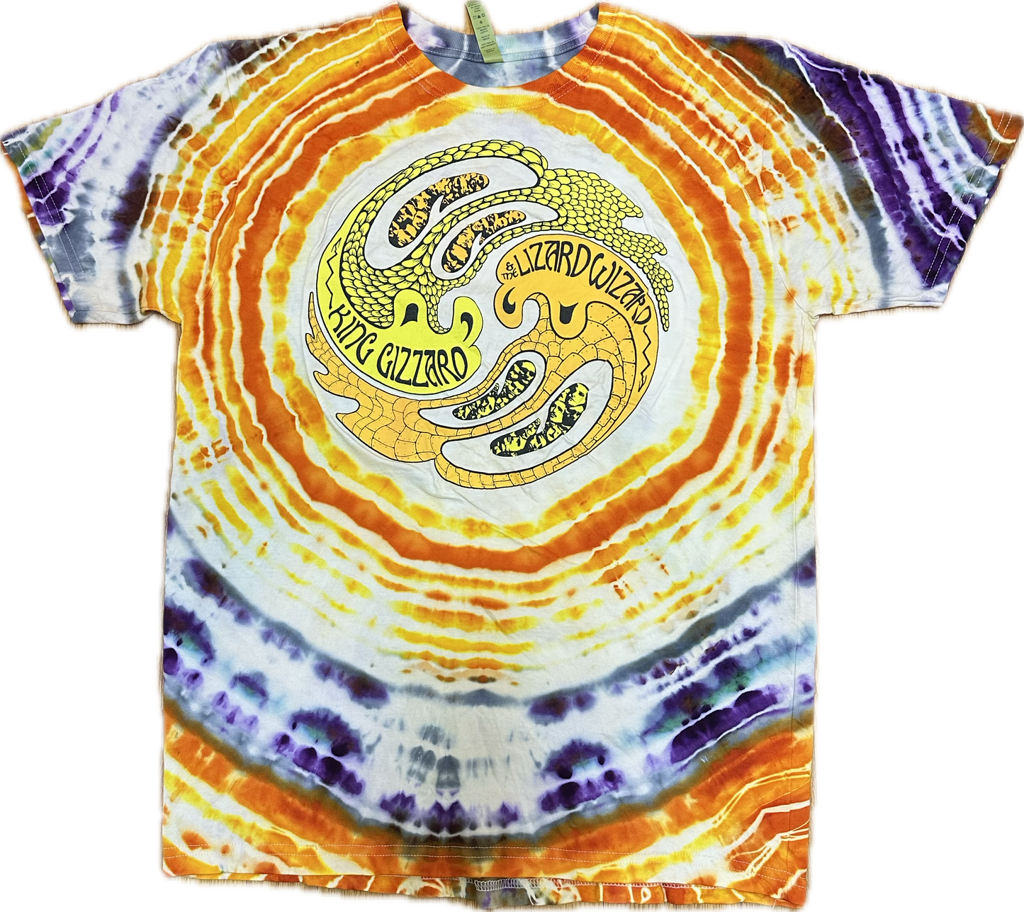 :: LARGE:: King Gizzard Ying Yang Offical Merch Tie-Dye T-Shirt