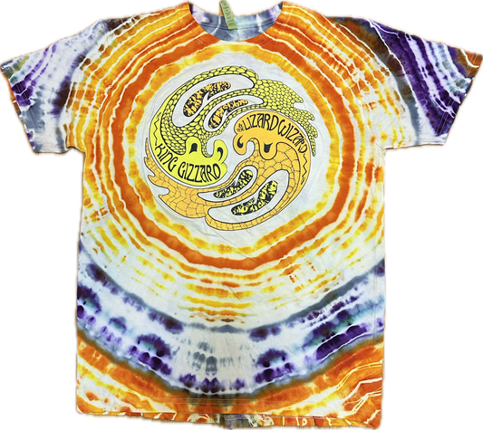 :: LARGE:: King Gizzard Ying Yang Offical Merch Tie-Dye T-Shirt