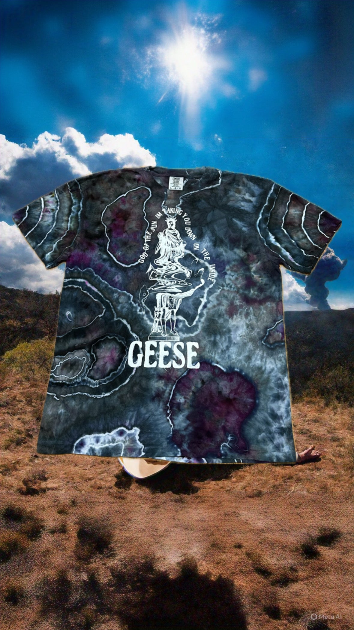 Geese 2122 God Of The Sun Tie-Dye Tshirt :::Large:::