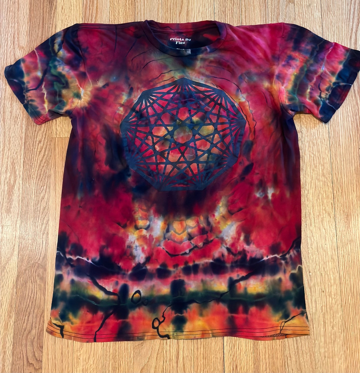 ::MEDIUM:: King Gizzard Nonagon Infinity Ice Tie Dye Shirt