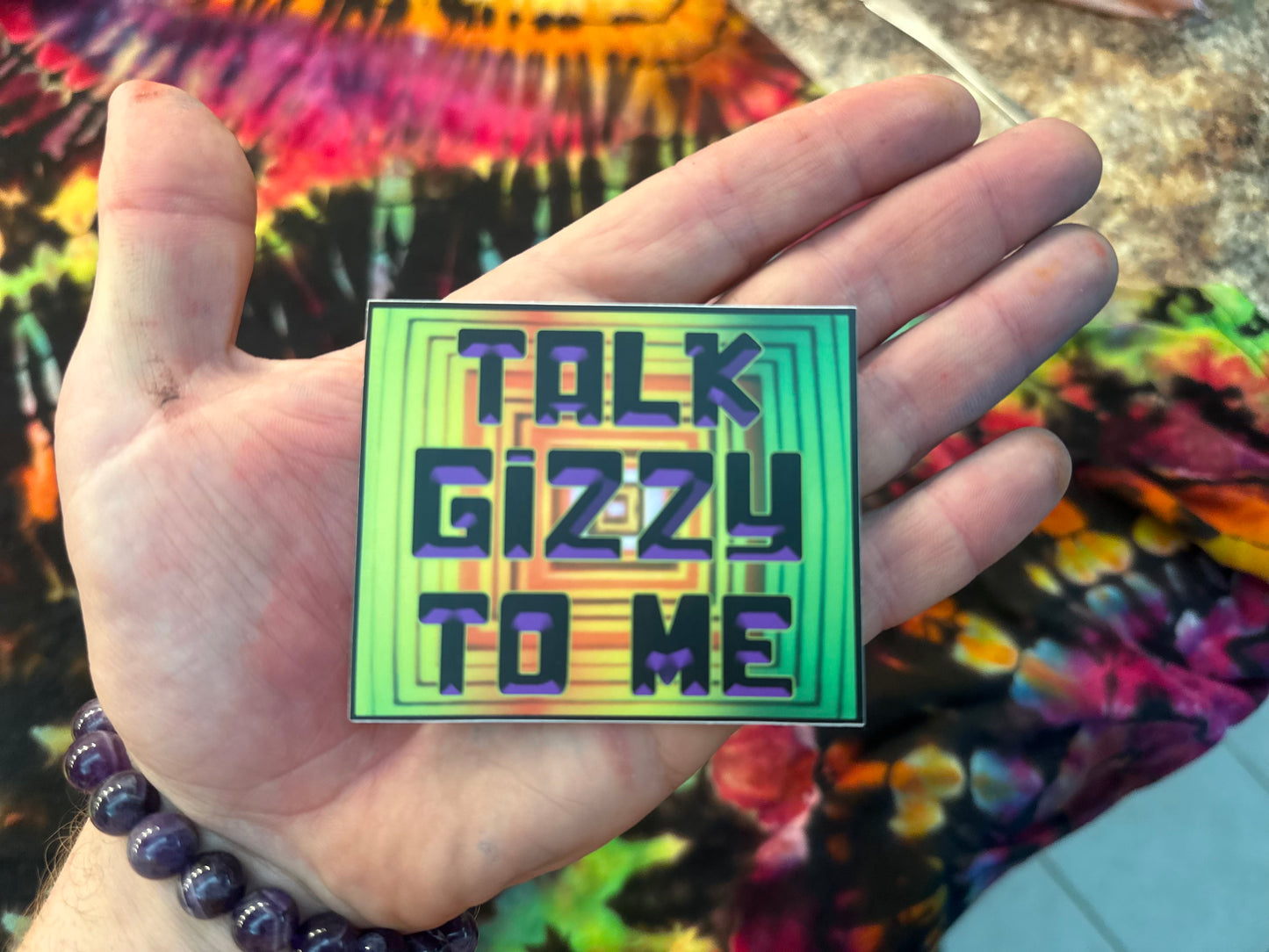 Talk Gizzy To Me King Gizzard Vinyl Sticker