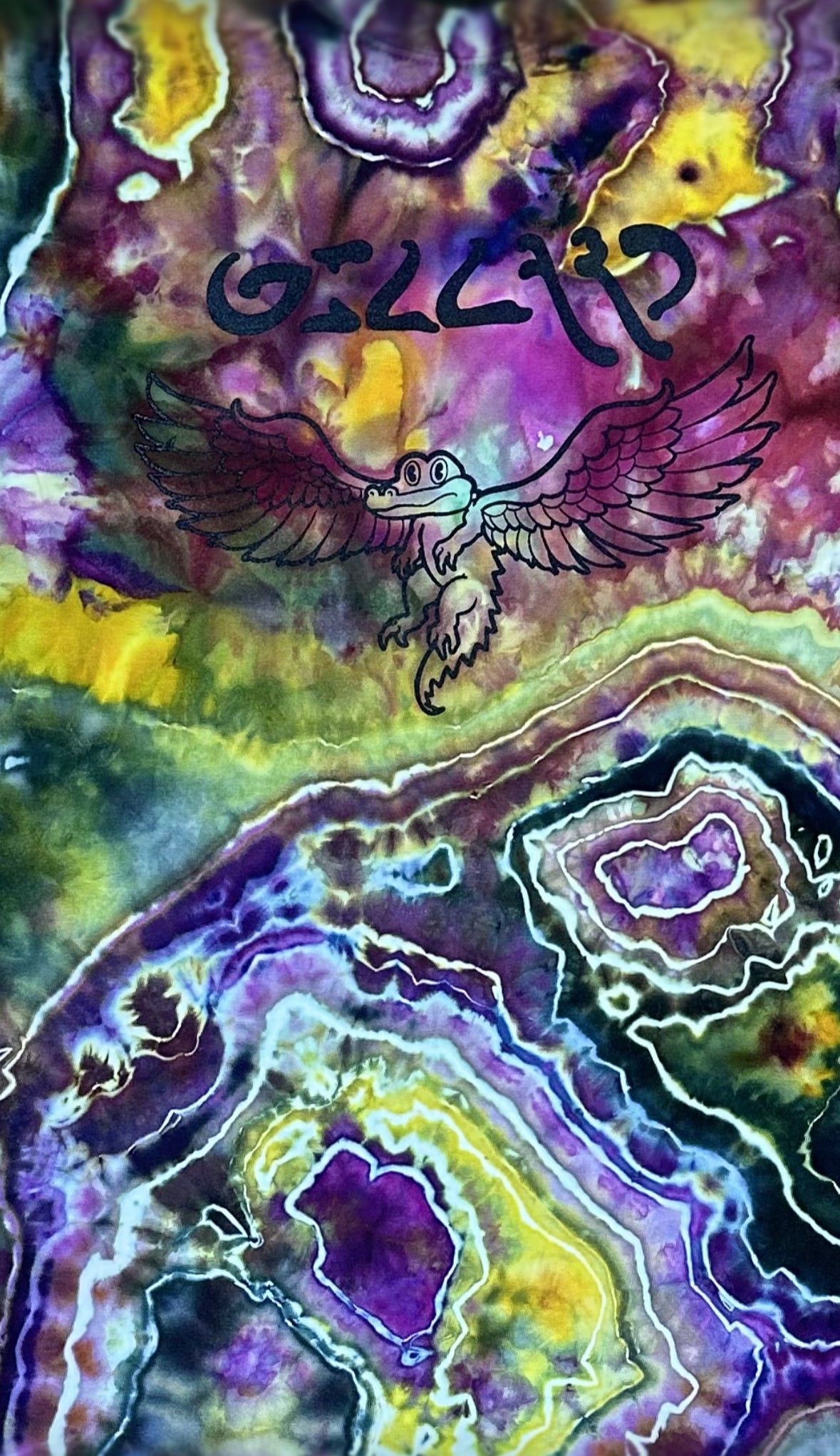 ::XL:: Egypt Winged Gator King Gizzard Tie-Dye T-shirt