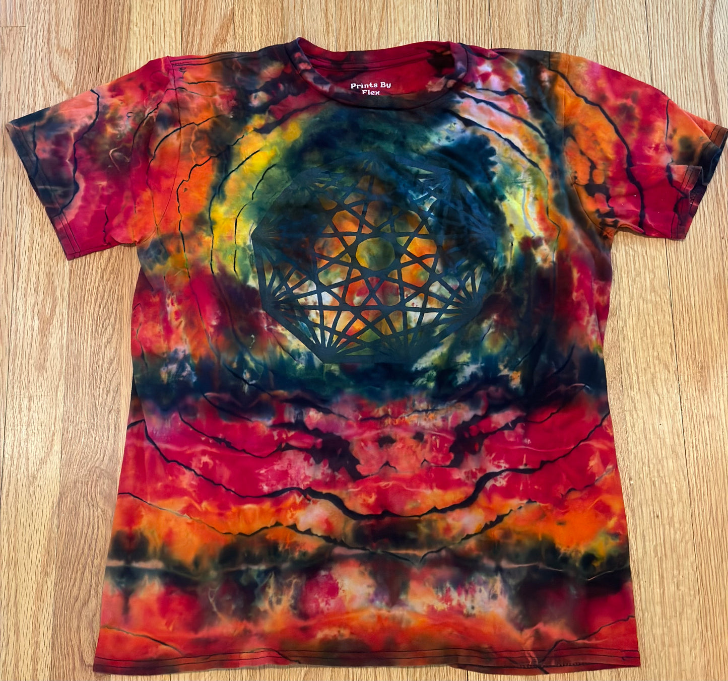 ::MEDIUM:: King Gizzard Nonagon Infinity Ice Tie Dye Shirt