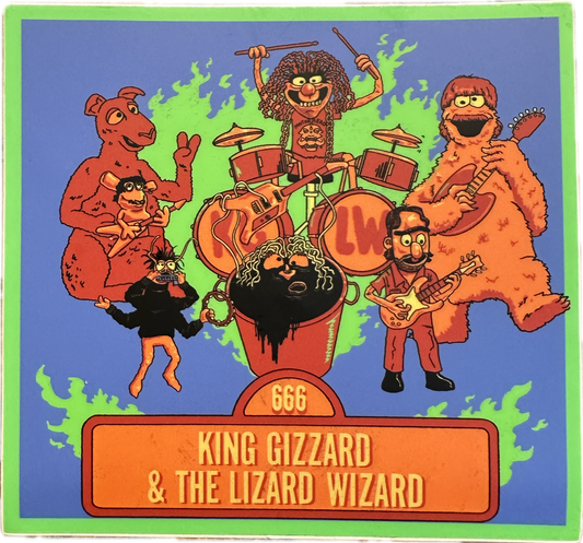 Muppets Band King Gizzard Sticker