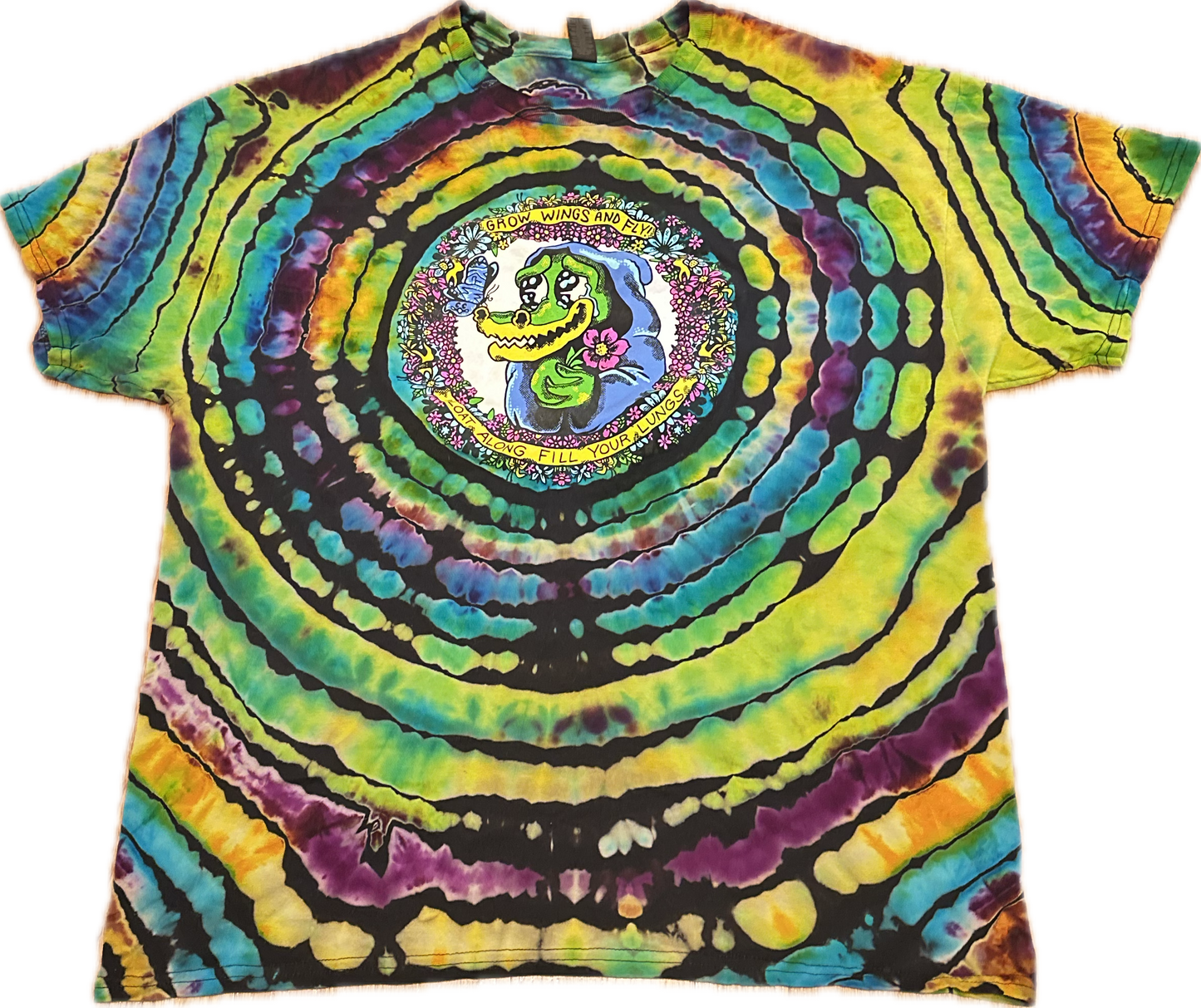 Grow Wings and Fly Matt Gawiak Tribute Tie-Dye T-Shirt ::Size XL::