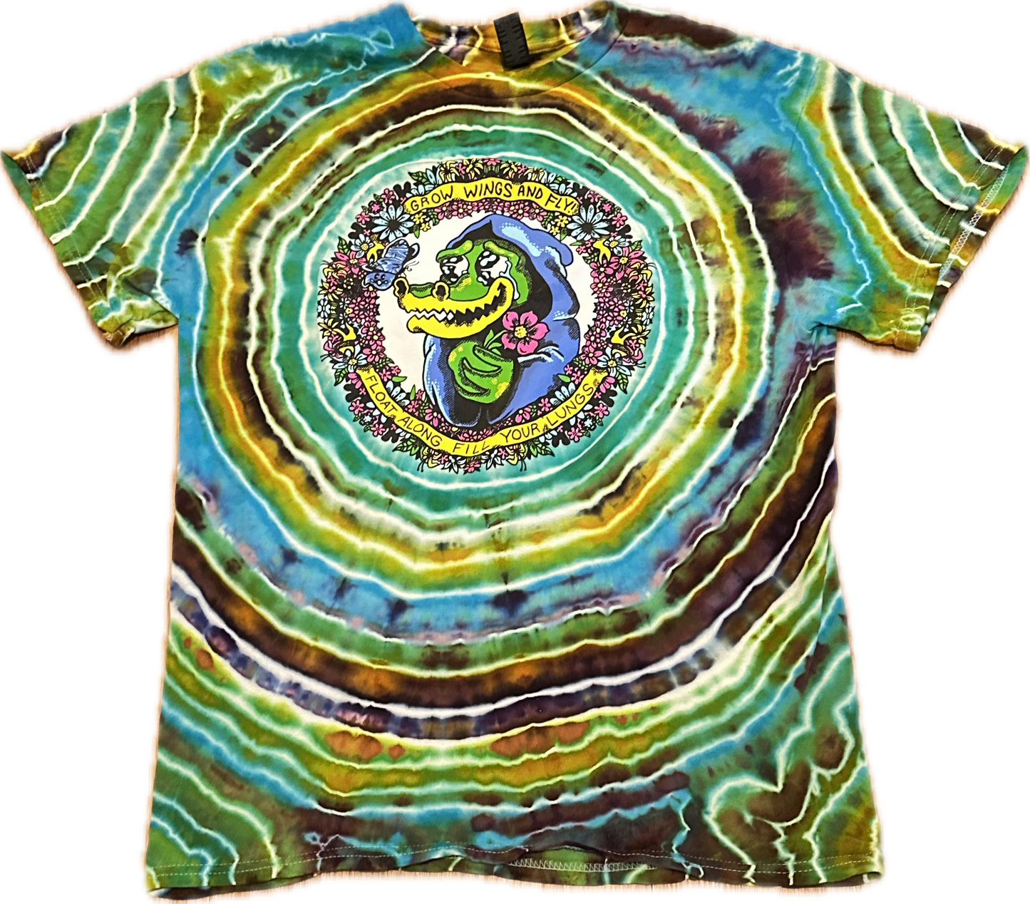 Grow Wings and Fly Matt Gawiak Tribute Tie-Dye T-Shirt ::Size Medium::