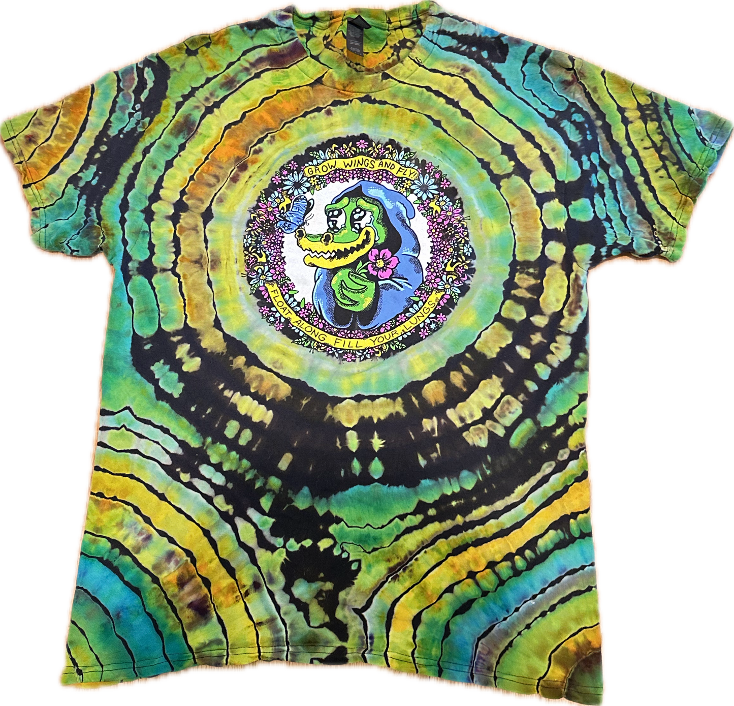 Grow Wings and Fly Matt Gawiak Tribute Tie-Dye T-Shirt ::Size Large::